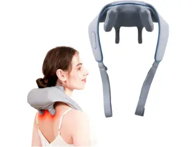Professionele Shiatsu Nek massager met Warmte Blauw – kavel bij XL Auctions
