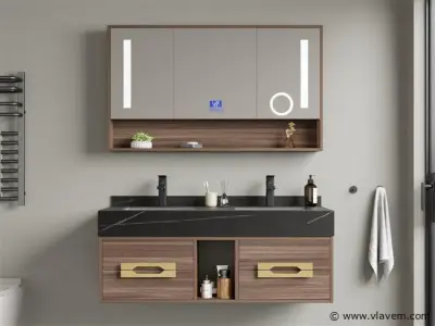 Badkamermeubel 2-persoons - 120 cm – kavel bij Vlavem