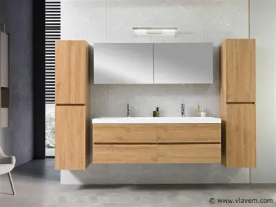 2-persoons badkamermeubel 145 cm – kavel bij Vlavem