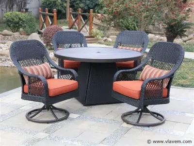 Dining set REDONDA 5-delig – kavel bij Vlavem