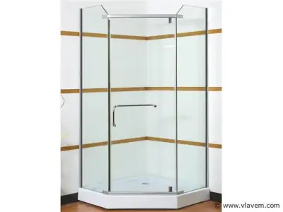 Douchecabine vijfhoek - 90x90 cm – kavel bij Vlavem