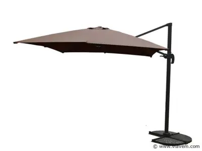 Hangende parasol taupe / sandy – kavel bij Vlavem