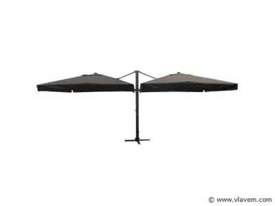 Dubbele hangende parasol Zwart – kavel bij Vlavem
