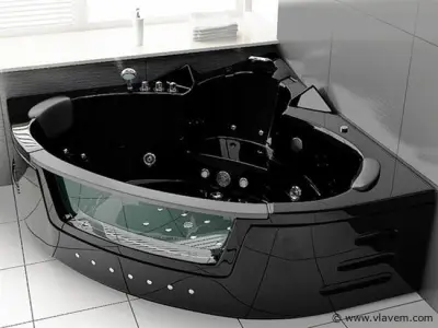 2 Persoons Whirlpool massagebad - hoekbad – kavel bij Vlavem