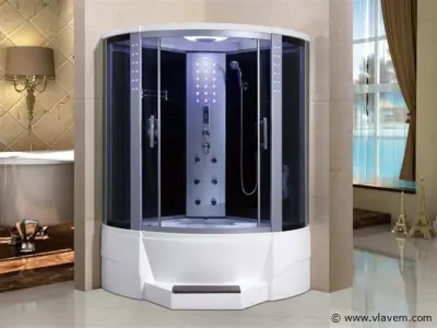 Stoomcabine met whirlpool massagebad – kavel bij Vlavem