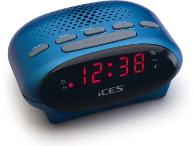 Ices ICR-210 - Wekkerradio - Blauw – kavel bij XL Auctions