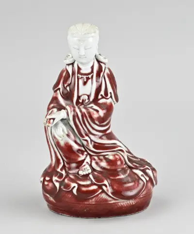 Quan Yin figuur, H 19 cm – kavel bij Twents Veilinghuis