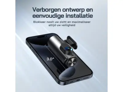 WOLFANG Dashcam Auto Voor Achter 4K WiFi - 170° Groothoek – kavel bij XL Auctions