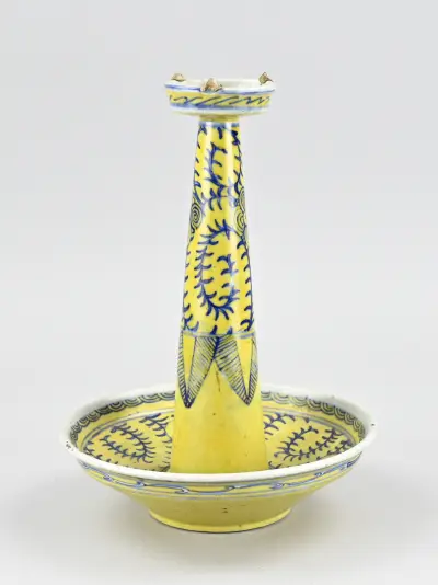 Chinese olielamp, H 42 cm – kavel bij Twents Veilinghuis