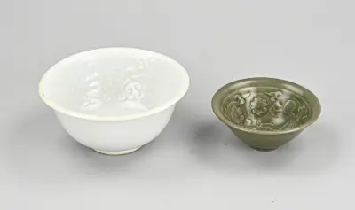 2x Chinese kom Ø 10 - 14 cm – kavel bij Twents Veilinghuis