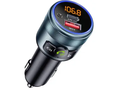 GizmoVine Bluetooth 5.3 auto FM-zender auto-adapter – kavel bij XL Auctions