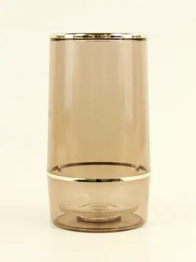 Vintage SPONG ijsemmer / ijskoeler – rookbruin – Made in England – kavel bij De Kringwinkel, Antwerpen