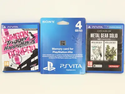 set van 2 PlayStation Vita games +originele 4GB memory card – kavel bij De Kringwinkel, Antwerpen