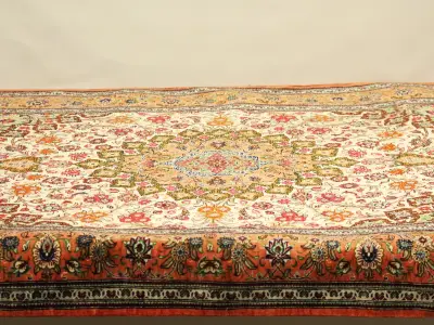 Prachtig handgeknoopt Perzisch tapijt - vermoedelijk Tabriz - 153 x 100 cm – kavel bij De Kringwinkel, Antwerpen