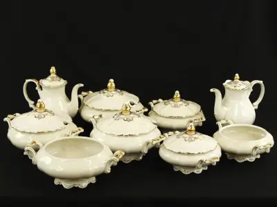 9-delige servies set van Mitterteich Bavaria – kavel bij De Kringwinkel, Antwerpen