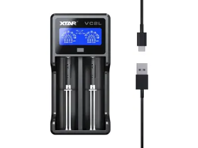 XTAR VC2L Batterijlader USB-C - Snellader - AA- en AAA – kavel bij XL Auctions