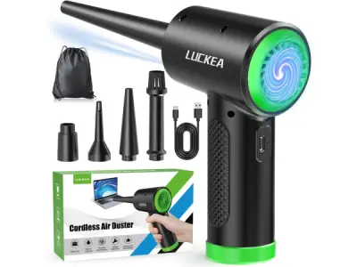 LUCKEA Elektrische persluchtventilator - 3 snelheden - USB-C – kavel bij XL Auctions