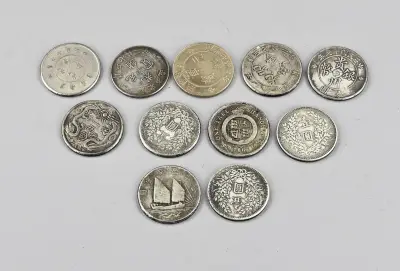 Lot Chin. penningen (11x) Ø 3,9 cm – kavel bij Twents Veilinghuis