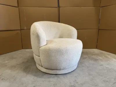 Fauteuil Twello (set van 2) - Weefstof - Naturel – kavel bij XL Auctions