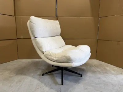 Fauteuil Loma - Draaibaar - Weefstof - Linen – kavel bij XL Auctions