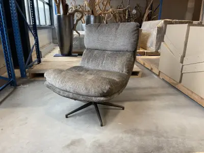 Fauteuil Comfy (set van 2) - Draaibaar - Taupe – kavel bij XL Auctions