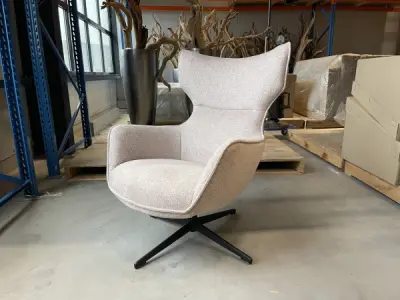 Fauteuil Muse - Draaibaar - Stof - Beige - Sand – kavel bij XL Auctions