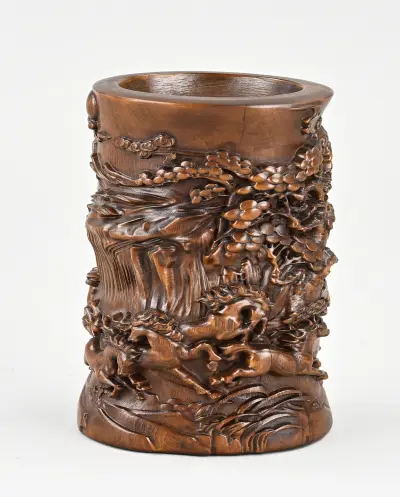 Chinese penselenpot – kavel bij Twents Veilinghuis