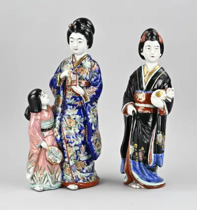 2x Japans beeld – kavel bij Twents Veilinghuis