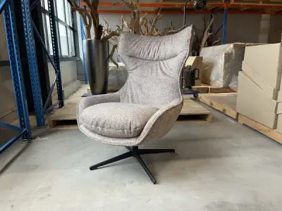 Fauteuil Grande - Draaibaar - Stof - Mocca – kavel bij XL Auctions
