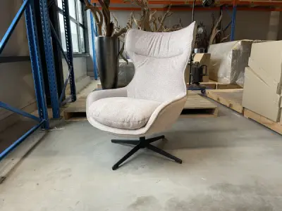 Fauteuil Grande (set van 2) - Draaibaar - Stof - Beige – kavel bij XL Auctions