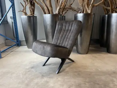 Fauteuil Denvi - Velours - Velvet - Groen - Hunter – kavel bij XL Auctions