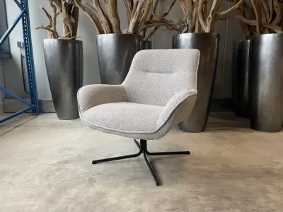 Fauteuil Lylo (2 stuks) - 180° Return - linnen - lichtgrijs – kavel bij XL Auctions