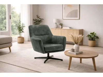 Fauteuils Emma (set van 2) - Draaibaar - Velours-Groen – kavel bij XL Auctions