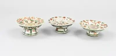 3x Chinese tazza Ø 11,2 cm – kavel bij Twents Veilinghuis