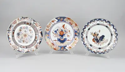 3x Chinees bord Ø 22,5 cm – kavel bij Twents Veilinghuis