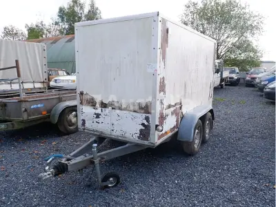 Flamingo Trailers WX202 Gesloten Dubbelassige Aanhanger (VIN:XLY0WX202A0145438) – kavel bij Auctelia, Fauvillers