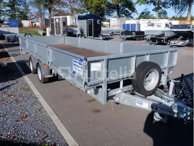 Ifor Williams DB Dropside Dubbele Assen Aanhanger (VIN:SCKD00000N5201702) – kavel bij Auctelia, Fauvillers