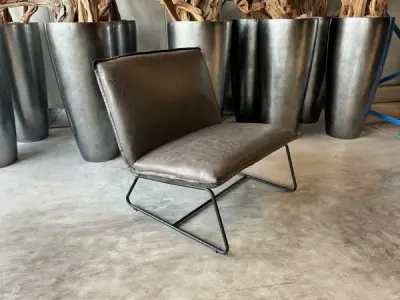 Fauteuil Casper (2 stuks) Design - Lounge - Stof - Grijs – kavel bij XL Auctions
