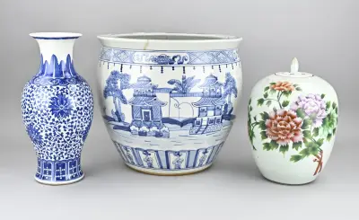 3x Chinees porselein – kavel bij Twents Veilinghuis
