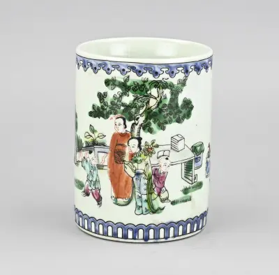 Chinese penselenpot – kavel bij Twents Veilinghuis