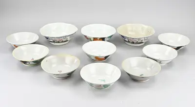 11x Japanse/Chinese kom Ø 17 - 20 cm – kavel bij Twents Veilinghuis