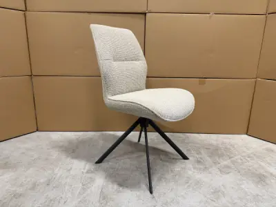 Stoel Mellow (set van 4) - draaibaar - boucle beige – kavel bij XL Auctions