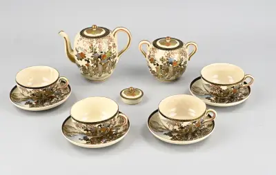 Japans Satsuma servies – kavel bij Twents Veilinghuis
