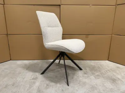 Stoel Mellow (set van 6) - draaibaar - boucle Linen – kavel bij XL Auctions