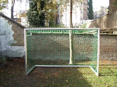 Voetbaldoelen Calzio Champion 300, incl doelnet – kavel bij Auctim, Grobbendonk