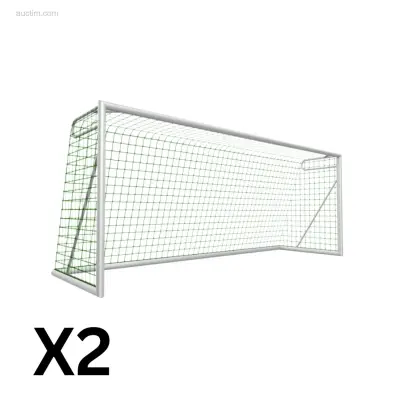 (2x) Voetbaldoelen Calzio Elite 500, incl doelnet – kavel bij Auctim, Grobbendonk
