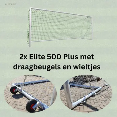 (2x) Voetbaldoelen Calzio Elite 500, incl – kavel bij Auctim, Grobbendonk