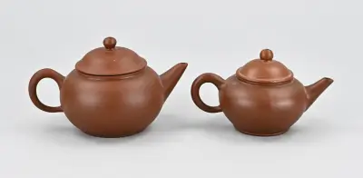 2x Oude Yixing theepot – kavel bij Twents Veilinghuis