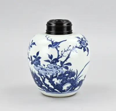 Chinese gemberpot, H 18 x Ø 14 cm – kavel bij Twents Veilinghuis