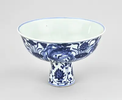 Chinese stemcup Ø 25 cm – kavel bij Twents Veilinghuis